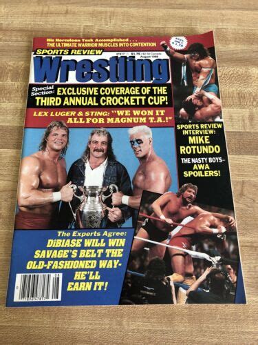 1988 rolex cup magazine covers|Sports Review Wrestling Magazine August 1988 Third Annual .